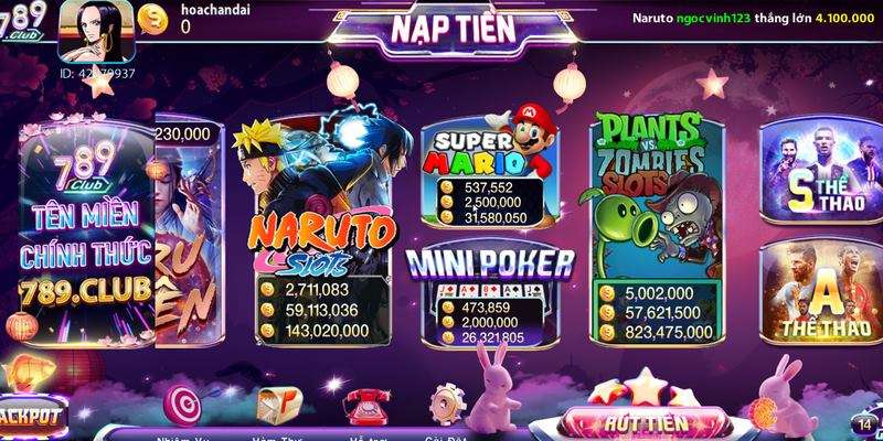 Game độc quyền của Thanh Long Huy tại 789Club