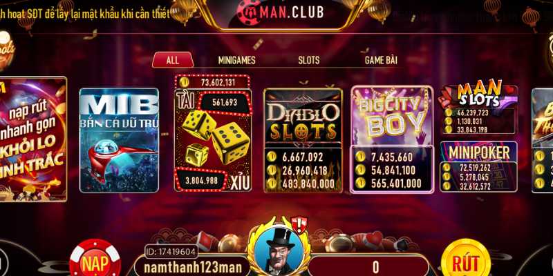 Về cổng game Manclub